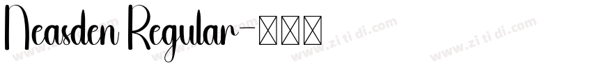 Neasden Regular字体转换